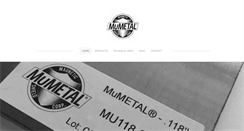 Desktop Screenshot of mu-metal.com